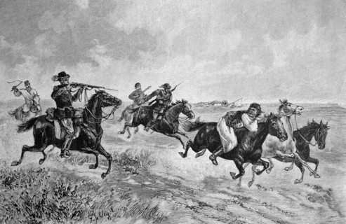Pursuit of a horse thief