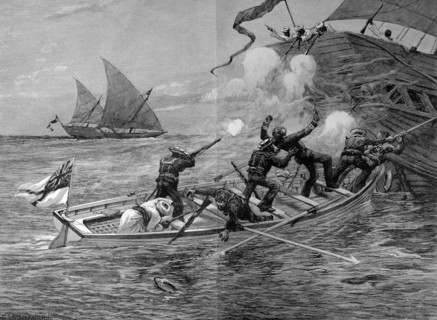 Fighting with slave dealers