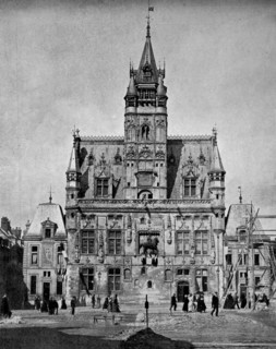 town hall of compiegne, france,