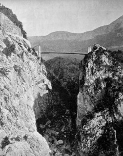 Pont de l'abime bridge at aix-les-bains