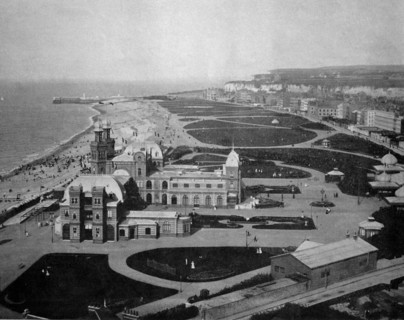 Beach and casino in dieppe