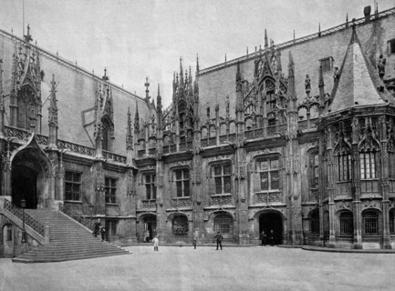 Palais de justice or palace of justice, rouen