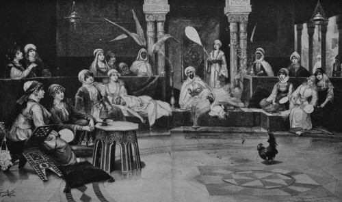 Oriental cockfight