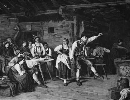 Dance at the mountain hut