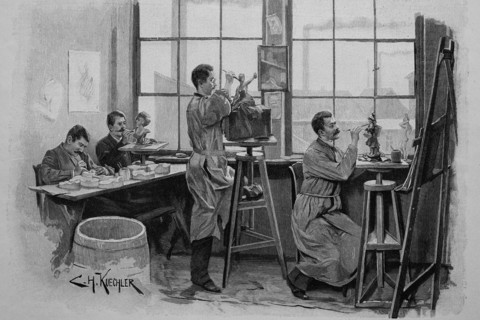Manufacturing of porcelain