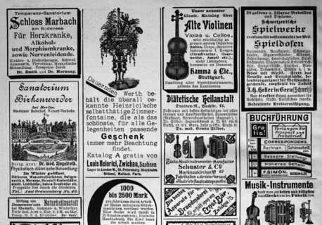 Advertising in the year 1890