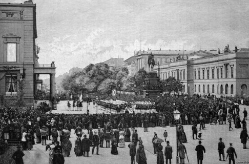 Flag parade