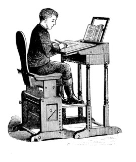 Adjustable school desk