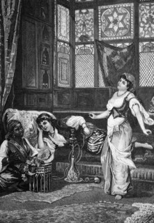 In a harem in arabia