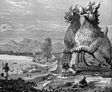 Dragon statues