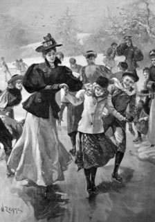 Ice skating people