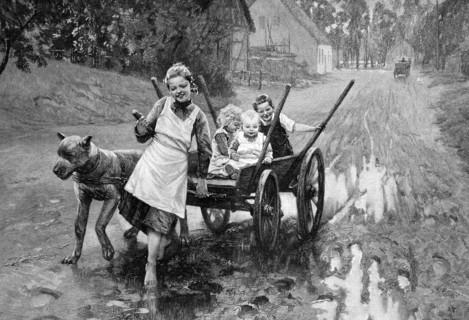 Children playing in the streets