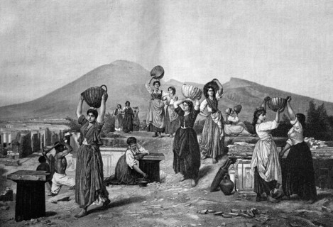 Excavations at pompeii