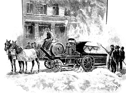 Snow melting machine