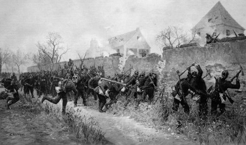Storm of the guards at le bourget,