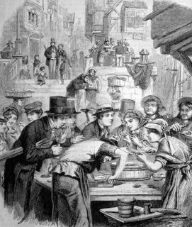 The first oysters in london