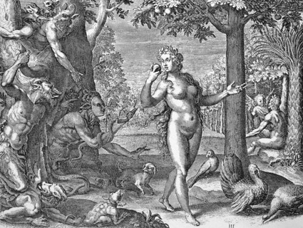 Satan seducing eve