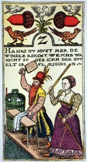 Playing card of a viennese master