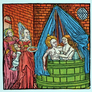 Bathing scene,