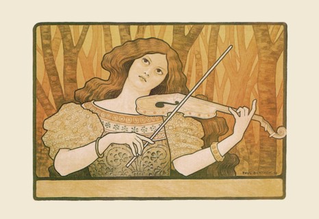 Woman Plays the Violin 1898