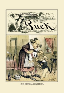 Puck Magazine: In a Critical Condition 1883