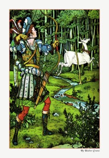 Hind in the Wood - The Archer 1900