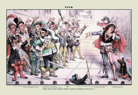 Puck Magazine: Scene From the New National Operetta