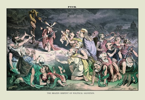 Puck Magazine: Brazen Serpent of Political Solution