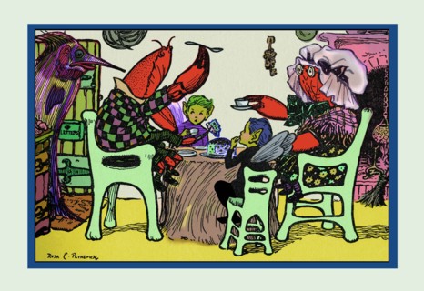 Having Cake Mr. Caterpillar Crab and Dame Crabby