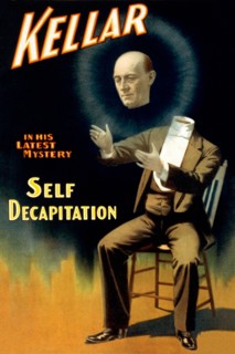 Kellar in his latest mystery - Self Decapitation 1897