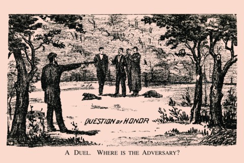 Duel. Where is the Adversary? 1880