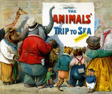 Animals Trip to the Sea 1900