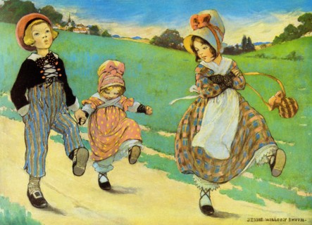 Three Children to London - One foot up One foot down