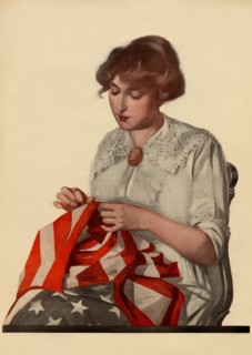 Sewing the Stars & Stripes 1915