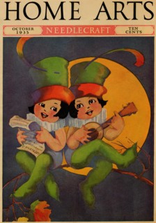 Cherubs sing above a setting sun 1935