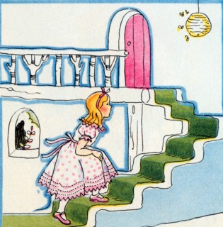 Goldilocks enters the Bears Cottage 1938