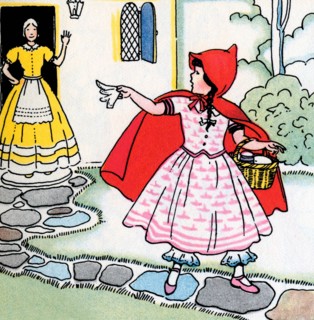 Little Red Riding Hoods Leaves for Grandma's 1938