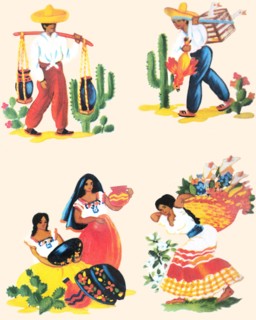 Four Scenes of Life in Mexico 1935