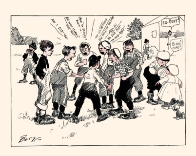 Electing a Football Captain 1912