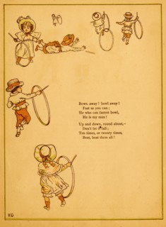 Children Play with Hoops 1875