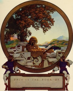 Knave of Hearts - Bookplate - The reading of books 1925