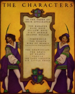 Knave of Hearts - Table of Characters 1925