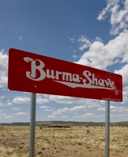 Burma Shave Sign, Route 66, Arizona 2006