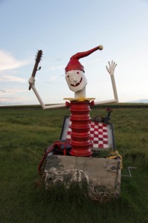 Porter Sculpture Park, Montrose, South Dakota; Located just off Interstate 90 in the South Dakota Drift Prairie, about 25 miles west of Sioux Falls. Many of the sculptures, in the style of industrial ...