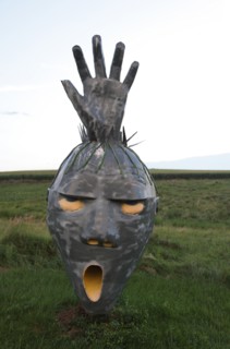 Porter Sculpture Park, Montrose, South Dakota; Monster; Located just off Interstate 90 in the South Dakota Drift Prairie, about 25 miles west of Sioux Falls. Many of the sculptures, in the style of in...