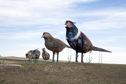 Pheasants on the Prairie, Enchanted Highway, Regent, North Dakota 2006
