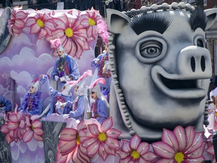 Mardi Gras Parade, New Orleans, Louisiana, a few months after Hurricane Katrina 2006
