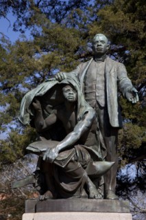 Statue of Booker T. Washington "Lifting the Veil of Ignorance," 2010