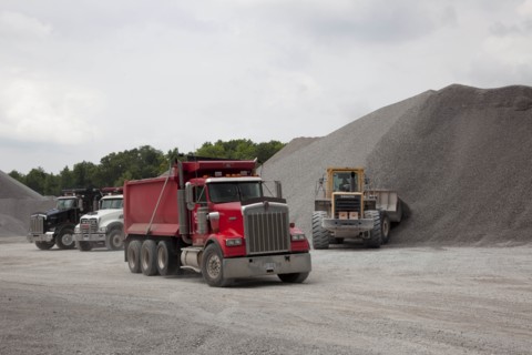 Vulcan Materials Company limestone quarry truck 2010