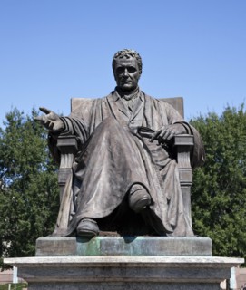 Statue of John Marshall, at the John Marshall Memorial Park, NW, Washington, D.C.  2010